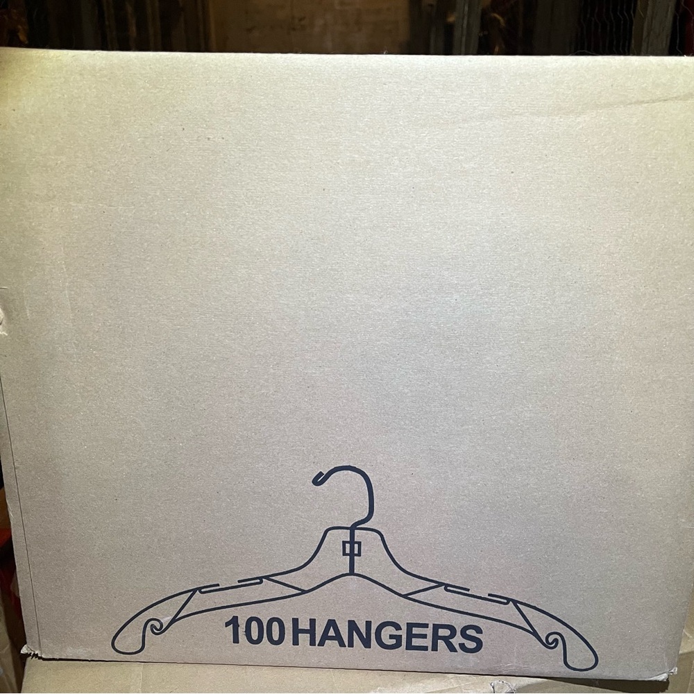 Box of 100 Swivel Hook Clear Plastic Hangers